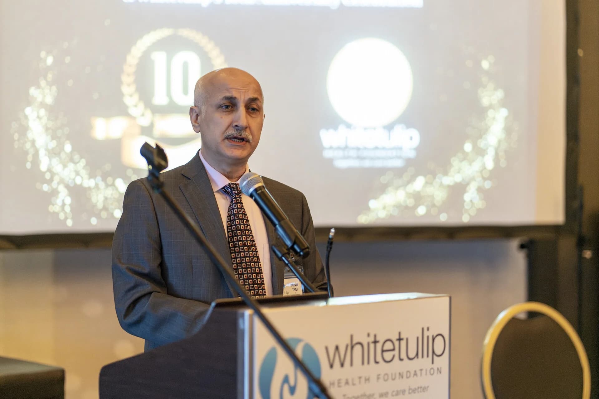 A keynote address during the 2024 Appreciation Dinner