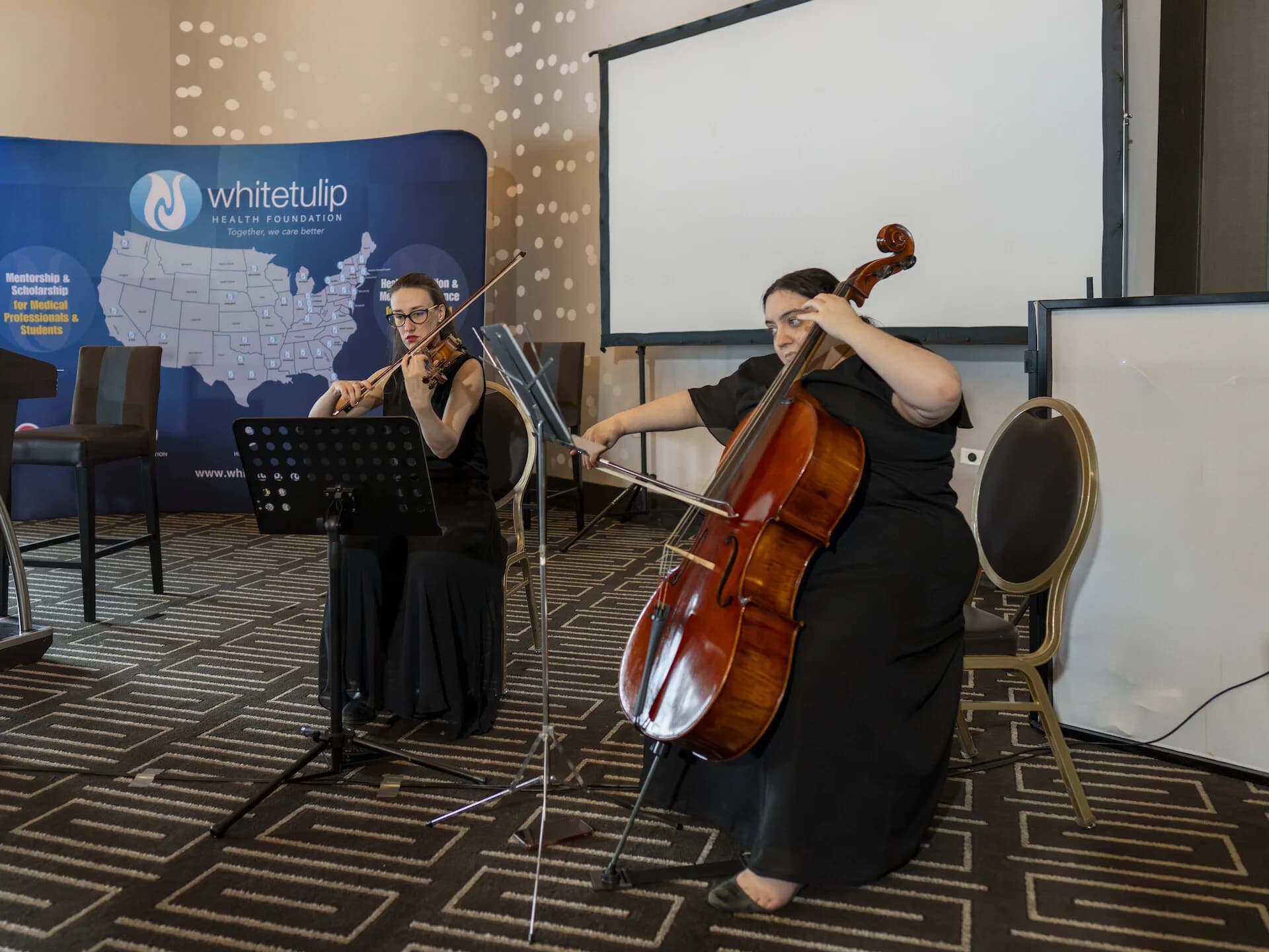 Live musicians performing during the 2024 Appreciation Dinner